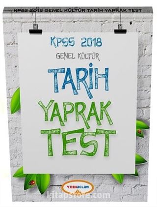 2018 KPSS Genel Kültür Tarih Çek Kopart Yaprak Test