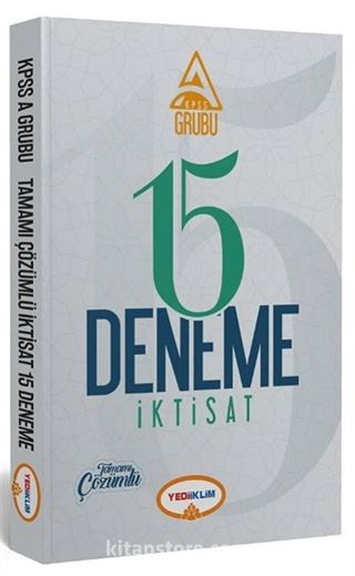 2018 KPSS A İktisat 15 Deneme Tamamı Çözümlü