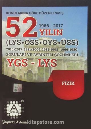 YGS-LYS 52 Yılın Fizik Soruları ve Ayrıntılı Çözümleri