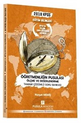 KPSS Eğitim Bilimleri Öğretmenliğin Pusulası Ölçme ve Değerlendirme Tamamı Çözümlü Soru Bankası