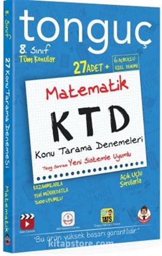 8. Sınıf Matematik Konu Tarama Denemeleri