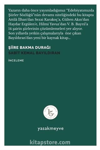 Şiire Bakma Durağı