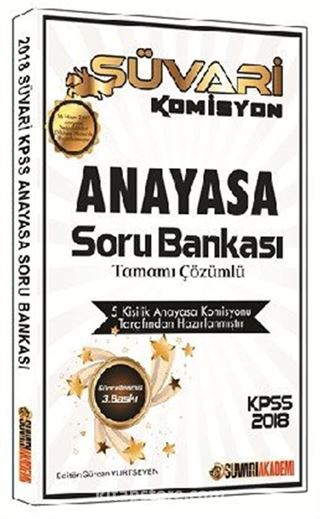 2018 KPSS Süvari Komisyon Anayasa Tamamı Çözümlü Soru Bankası