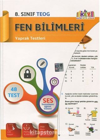 8. Sınıf Fen Bilimleri Yaprak Testleri