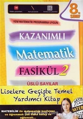 8. Sınıf Kazanımlı Matematik Fasikül 2 - Üslü Sayılar