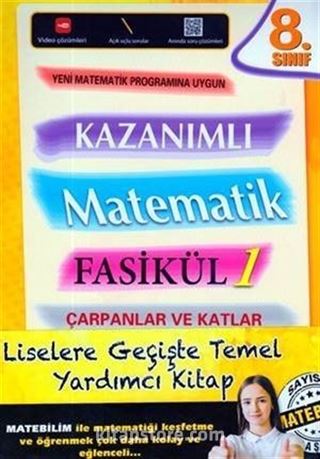 8. Sınıf Kazanımlı Matematik Fasikül 1 - Çarpanlar ve Katlar