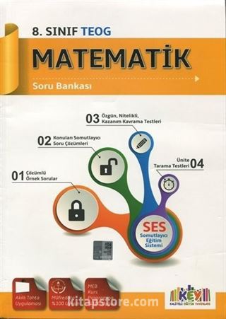 8. Sınıf TEOG Matematik Soru Bankası Somutlayıcı Eğitim Sistemi