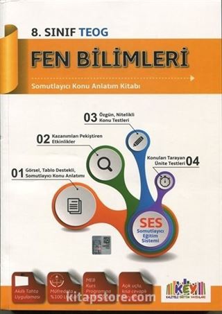 8. TEOG Sınıf Fen Bilimleri Somutlayıcı Konu Anlatım Kitabı