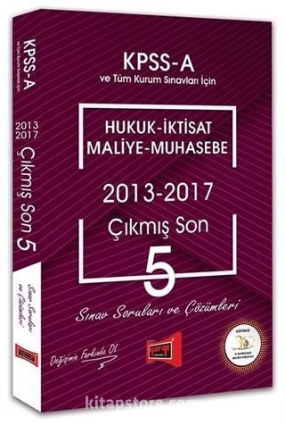 2018 KPSS A Grubu Hukuk - İktisat - Maliye - Muhasebe Çıkmış Son 5 Sınav Soruları ve Çözümleri