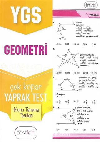 YGS Geometri Konu Tarama Yaprak Testleri