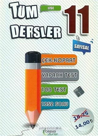 11. Sınıf Sayısal Tüm Dersler Yaprak Test