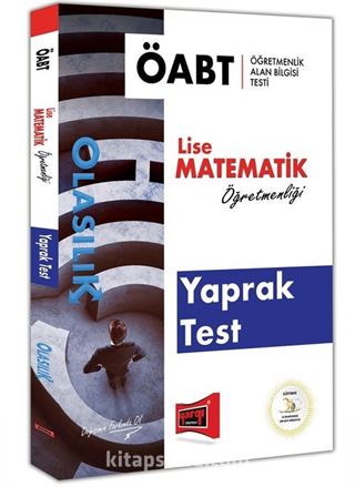 2018 ÖABT Olasılık Lise Matematik Öğretmenliği Yaprak Test