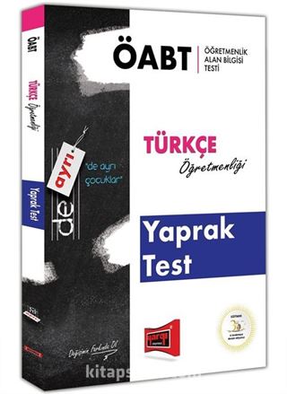 2018 ÖABT De Ayrı Türkçe Öğretmenliği Yaprak Test