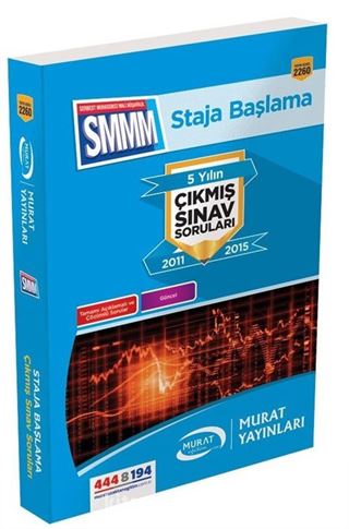 SMMM Staja Başlama 2011-2015 5 Yılın Çıkmış Sınav Soruları (2260)