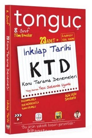 8. Sınıf T.C. İnkılap Tarihi ve Atatürkçülük Konu Tarama Denemeleri