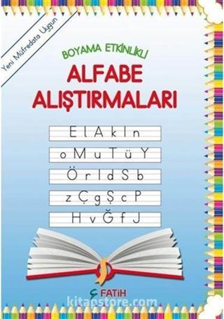 Boyama Etkinlikli Alfabe Alıştırmaları