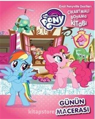 MLP Günün Macerası Evcil Pony ille Dostları Çıkartmalı Boyama