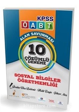 2018 KPSS ÖABT Sosyal Öğretmenliği Alan Savunması 10 Çözümlü Deneme