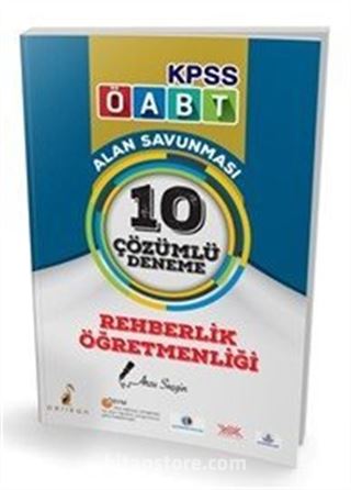 2018 KPSS ÖABT Rehberlik Öğretmenliği Alan Savunması 10 Çözümlü Deneme