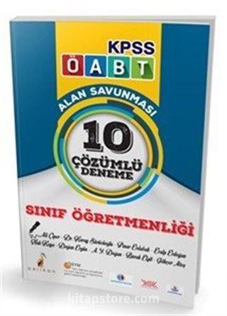 2018 KPSS ÖABT Sınıf Öğretmenliği Alan Savunması 10 Çözümlü Deneme