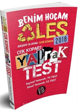 2018 ALES Sayısal Sözel Yetenek Çek Kopart Yaprak Test