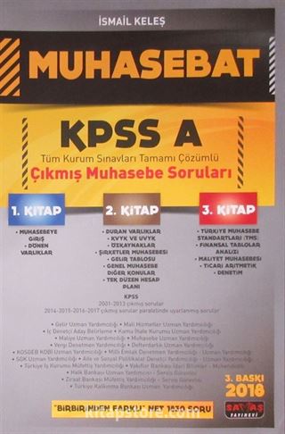 2018 KPSS A Muhasebat (3 Kitap)