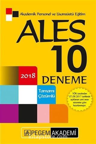 2018 ALES Tamamı Çözümlü 10 Deneme