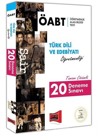 2018 ÖABT Şair Türk Dili ve Edebiyatı Öğretmenliği Tamamı Çözümlü 20 Deneme Sınavı