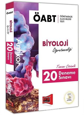 2018 ÖABT Antikor Biyoloji Öğretmenliği Tamamı Çözümlü 20 Deneme Sınavı