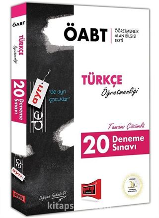 2018 ÖABT de Ayrı Türkçe Öğretmenliği Tamamı Çözümlü 20 Deneme Sınavı