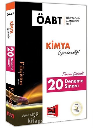 2018 ÖABT Filojiston Kimya Öğretmenliği Tamamı Çözümlü 20 Deneme Sınavı