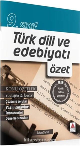 9. Sınıf Türk Dili ve Edebiyatı Konu Özetli Çözümlü Soru Bankası