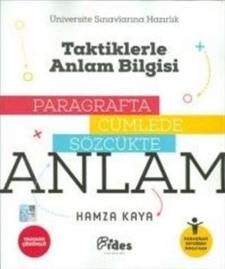 Taktiklerle Anlam Bilgisi Paragrafta Cümlede Sözcükde Anlam