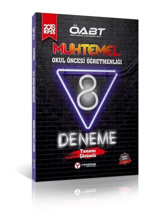 2018 ÖABT Muhtemel Okul Öncesi Öğretmenliği Çözümlü 8 Deneme