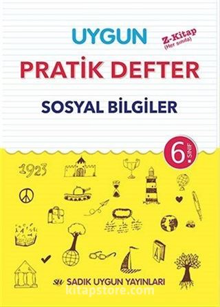 6. Sınıf Sosyal Bilgiler Pratik Defter (Yeni Programa Göre)