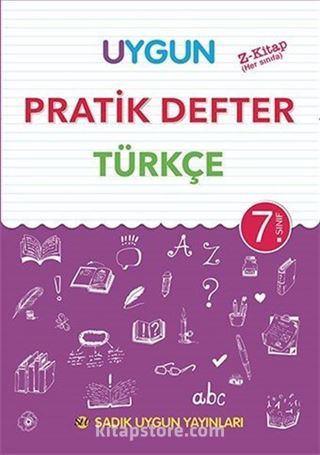 7. Sınıf Türkçe Pratik Defter (Yeni Programa Göre)