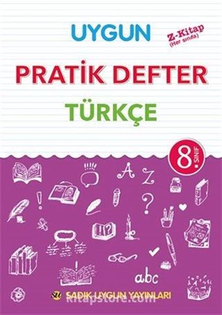 8. Sınıf Türkçe Pratik Defter (Yeni Programa Göre)