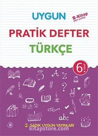 6. Sınıf Türkçe Pratik Defter (Yeni Programa Göre)