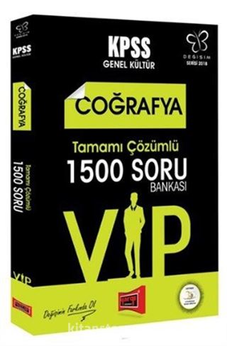 2018 KPSS Değişim Serisi VIP Coğrafya Tamamı Çözümlü 1500 Soru Bankası