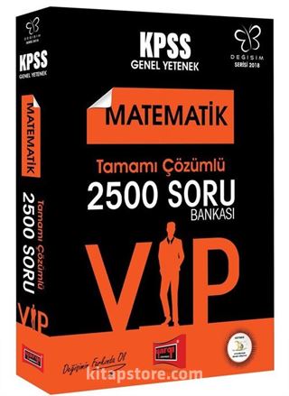 2018 KPSS Değişim Serisi VIP Matematik Tamamı Çözümlü 2500 Soru Bankası