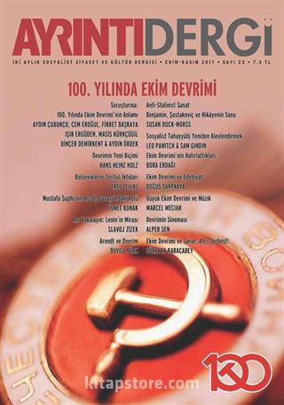 Ayrıntı İki Aylık Sosyalist Siyaset ve Kültür Dergisi Sayı:23 Ekim-Kasım 2017