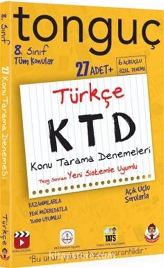 8. Sınıf Türkçe Konu Tarama Denemeleri