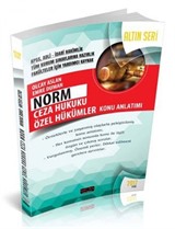 Norm Ceza Hukuku Özel Hükümler Konu Anlatımı