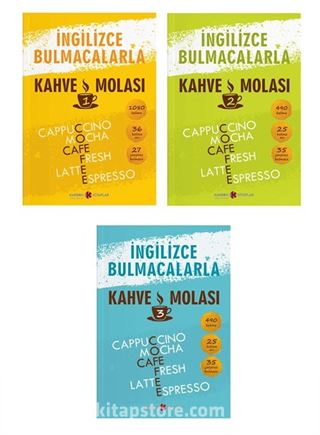 İngilizce Bulmacalarla Kahve Molası Set (3 Kitap)