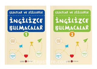 Sıfatlar ve Fiillerle İngilizce Bulmacalar (2 Kitap)