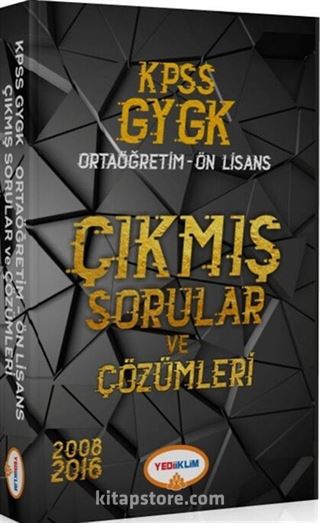 2018 KPSS Genel Yetenek Genel Kültür Ortaöğretim-Önlisans Çıkmış Sorular ve Çözümleri