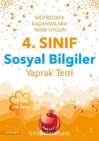 4. Sınıf Sosyal Bilgiler Yaprak Testi