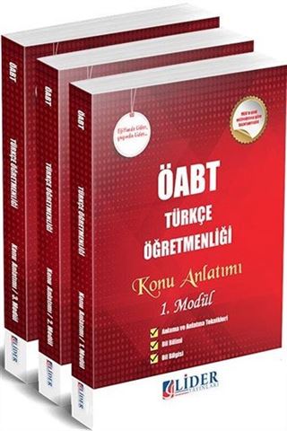 ÖABT Türkçe Öğretmenliği Modüler Konu Anlatımı (3 Kitap)