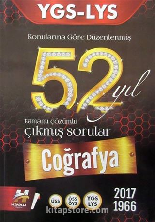 YGS LYS 52 Yıl Coğrafya Tamamı Çözümlü Çıkmış Sorular