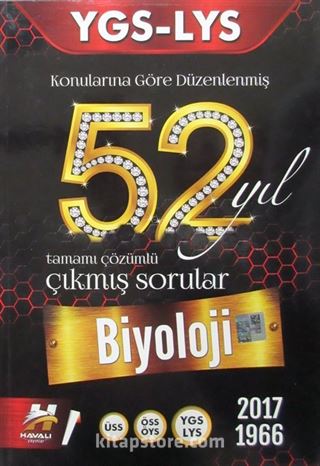 YGS LYS 52 Yıl Biyoloji Tamamı Çözümlü Çıkmış Sorular